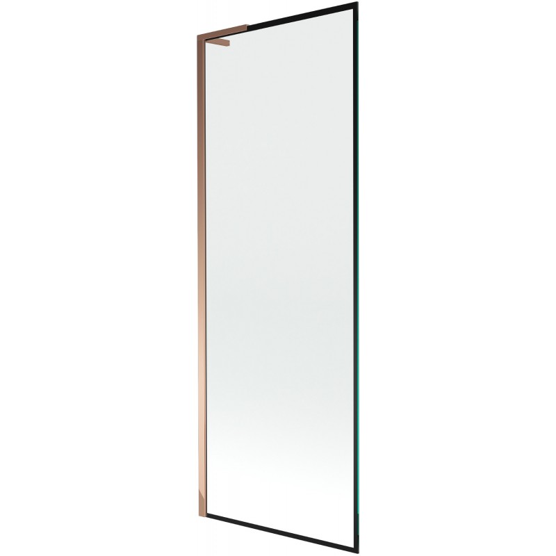 Mexen Next L paravan de baie 1-canat 70 x 150 cm, model negru, aur roz - 895-070-000-03-70-60