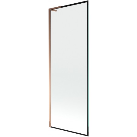 Mexen Next L paravan de baie 1-canat 70 x 150 cm, model negru, aur roz - 895-070-000-03-70-60