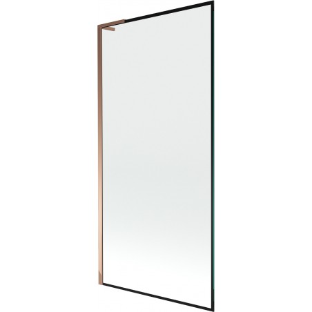 Mexen Next L panou de cadă 1-canat 90 x 150 cm, model negru, aur roz - 895-090-000-03-70-60