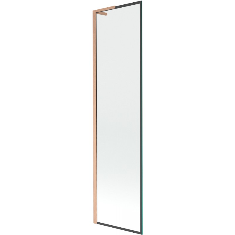 Panou cadă Mexen Next L, 1-foaie, 50 x 150 cm, model negru, cupru periat - 895-050-000-03-70-65