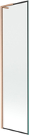 Mexen Next L paravan cadă 1-canat 50 x 150 cm, cadru negru, cupru periat - 895-050-000-03-70-65