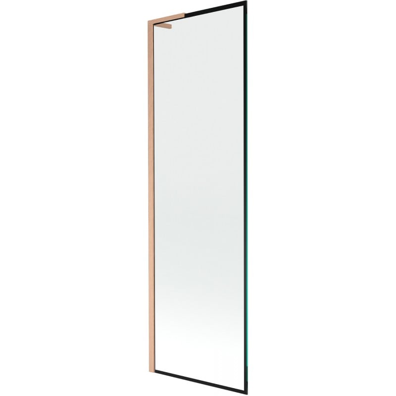 Mexen Next L paravan cadă 1-canat 60 x 150 cm, model negru, cupru periat - 895-060-000-03-70-65