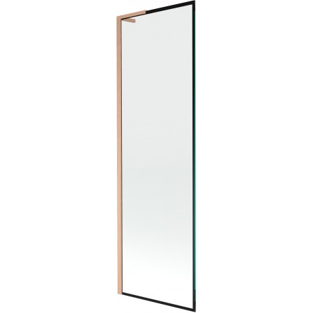 Mexen Next L paravan cadă 1-canat 60 x 150 cm, model negru, cupru periat - 895-060-000-03-70-65
