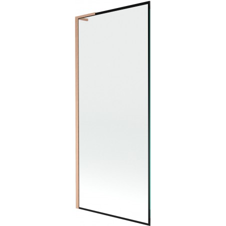Mexen Next L paravan cadă 1-canat 80 x 150 cm, model negru, cupru periat - 895-080-000-03-70-65