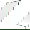 Paravan cadă Mexen Next L cu 1 canat 100 x 150 cm, model negru, cupru periat - 895-100-000-03-70-65