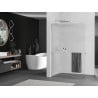 Mexen Kioto+ L panou de duș cu raft Walk-in 70 x 200 cm, dungi, nichel periat - 800-070-123-97-09