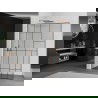 Mexen Kioto L Walk-in zuhanyfal 90 x 200 cm, fekete mintás, csiszolt réz - 800-090-103-65-78