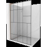 Mexen Kioto L panou de duș Walk-in 90 x 200 cm, model negru, cupru periat - 800-090-103-65-78