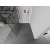 Mexen Kioto L şcianka prysznicowa Walk-in 120 x 200 cm, biały wzór, różowe złoto - 800-120-103-60-85