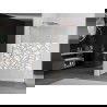 Mexen Kioto L panou duș Walk-in 70 x 200 cm, model alb, cu finisaj din cupru periat - 800-070-103-65-85