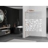 Mexen Kioto L perete duș Walk-in 90 x 200 cm, model alb, cupru periat - 800-090-103-65-85