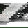 Mexen Kioto L perete duș Walk-in 70 x 200 cm, model alb, nichel periat - 800-070-103-97-85