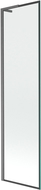 Mexen Next L kádparaván 1-szárnyú 50 x 150 cm, fekete keret, gun gray csiszolt - 895-050-000-03-70-66