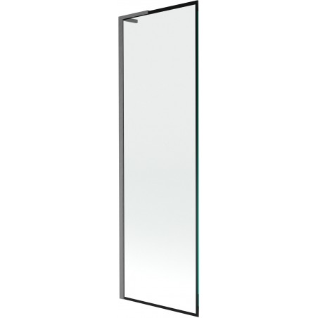 Mexen Next L paravan cadă 1-batant 60 x 150 cm, ramă neagră, gun gray periat - 895-060-000-03-70-66