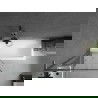 Mexen Next L paravan de baie 1-panou 80 x 150 cm, model negru, gri armă periat - 895-080-000-03-70-66