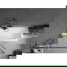 Mexen Next L kádparaván 1-szárnyú 90 x 150 cm, fekete minta, gun gray kefélt - 895-090-000-03-70-66