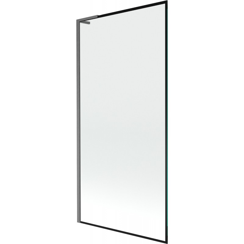 Mexen Next L kádparaván 1-szárnyú 90 x 150 cm, fekete minta, gun gray kefélt - 895-090-000-03-70-66
