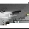 Mexen Next L kádparaván 1-szárnyú 100 x 150 cm, fekete minta, gun gray kefe - 895-100-000-03-70-66