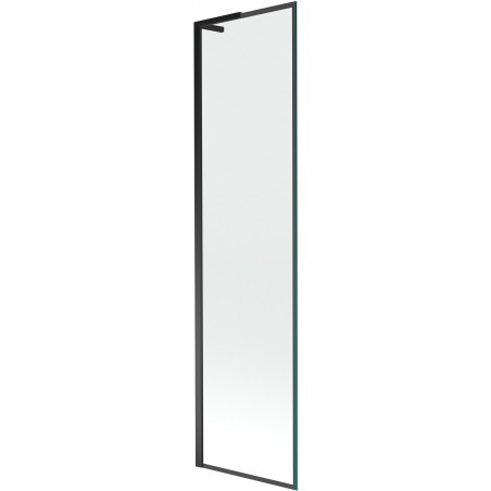 Mexen Next L fürdőkád paraván, 1-szárnyú 50 x 150 cm, fekete keret, fekete - 895-050-000-03-70-70