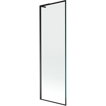 Mexen Next L egyoldalas kádparaván 60 x 150 cm, fekete minta, fekete - 895-060-000-03-70-70