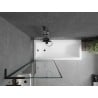 Mexen Next L paravan de baie cu un panou 70 x 150 cm, ramă neagră, negru - 895-070-000-03-70-70