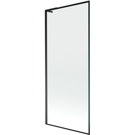 Mexen Next L kádparaván 1-szárnyú 80 x 150 cm, fekete keret, fekete - 895-080-000-03-70-70