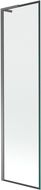 Mexen Next L fürdőkád paraván, 1 szárnyú, 50 x 150 cm, fekete keret, gun metal - 895-050-000-03-70-95