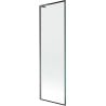 Mexen Next L egyajtós fürdőkádparaván 60 x 150 cm, fekete minta, gun metal - 895-060-000-03-70-95