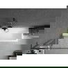 Paravan de baie Mexen Next L cu 1 panou 70 x 150 cm, model negru, finisaj gun metal - 895-070-000-03-70-95
