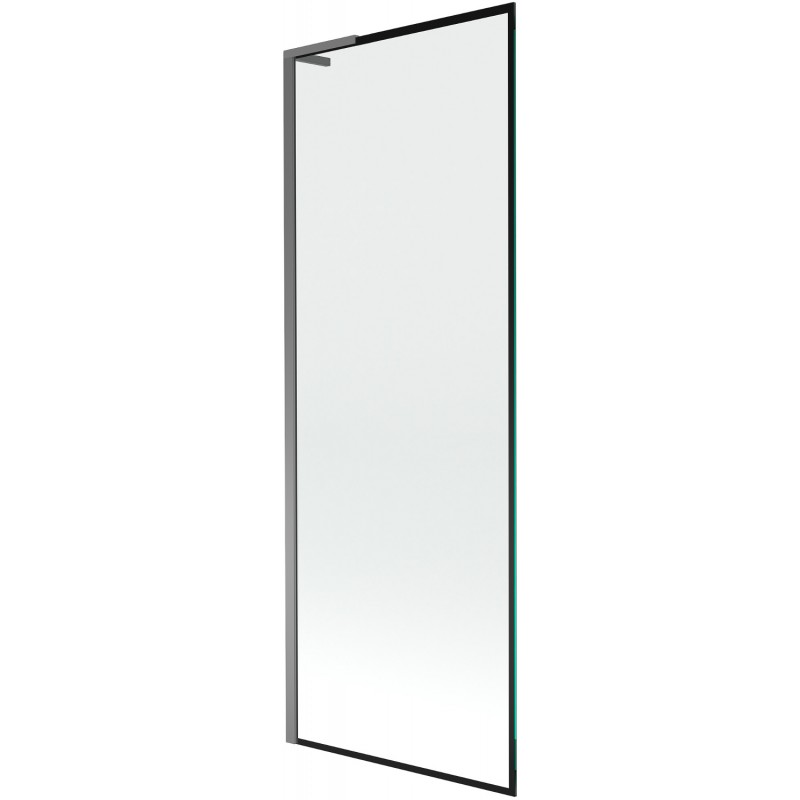 Mexen Next L egyajtós kádparaván 70 x 150 cm, fekete keret, gun metal - 895-070-000-03-70-95