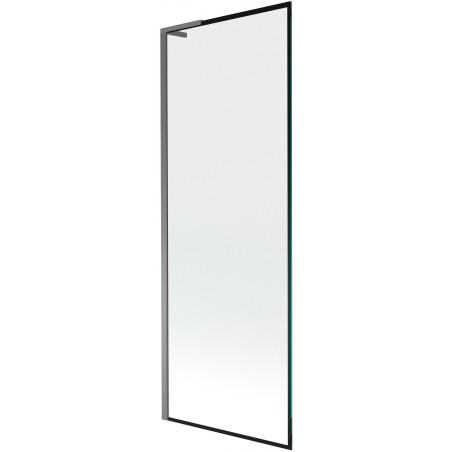 Paravan de baie Mexen Next L cu 1 panou 70 x 150 cm, model negru, finisaj gun metal - 895-070-000-03-70-95