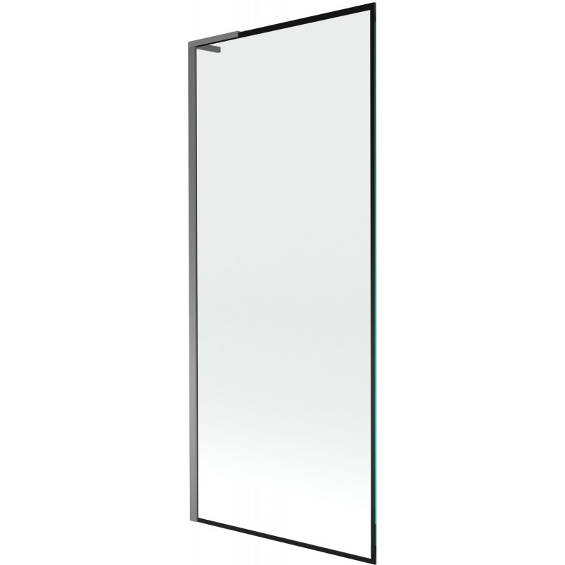 Mexen Next L paravan de cadă cu 1 aripă 80 x 150 cm, ramă neagră, gun metal - 895-080-000-03-70-95