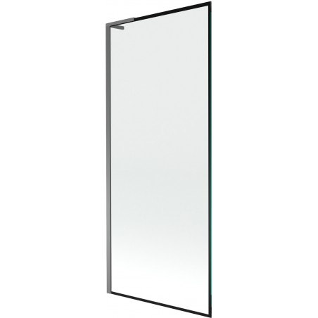 Mexen Next L fürdőkádparaván 1-szárnyú 80 x 150 cm, fekete minta, gun metal - 895-080-000-03-70-95