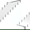 Mexen Next L paravan cadă 1-panou 90 x 150 cm, model negru, metal pistol - 895-090-000-03-70-95
