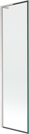 Mexen Next L kádparaván 1-szárnyú 50 x 150 cm, fekete keret, csiszolt nikkel - 895-050-000-03-70-97