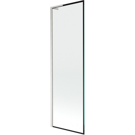 Mexen Next L 1-szárnyú fürdőkádparaván 60 x 150 cm, fekete minta, csiszolt nikkel - 895-060-000-03-70-97