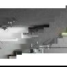 Mexen Next L panou de cadă cu un singur panou 80 x 150 cm, model negru, nichel periat - 895-080-000-03-70-97