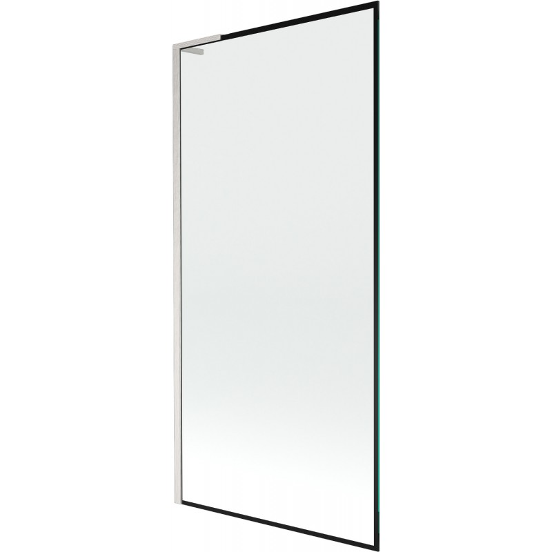 Mexen Next L fürdőkád paraván 1-szárnyú 90 x 150 cm, fekete minta, sörtézett nikkel - 895-090-000-03-70-97