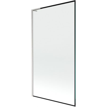 Mexen Next L paravan cadă 1-canat 100 x 150 cm, cadru negru, nichel periat - 895-100-000-03-70-97