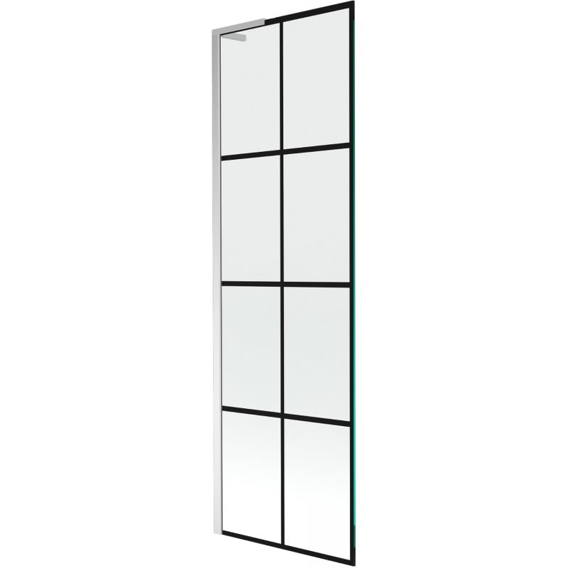 Mexen Next L paravan cadă 1-batant 60 x 150 cm, model negru, crom - 895-060-000-03-77-01