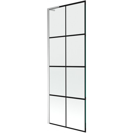 Mexen Next L paravan de baie 1-canat 70 x 150 cm, model negru, crom - 895-070-000-03-77-01