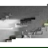 Mexen Next L paravan pentru cadă 1-panou 50 x 150 cm, model negru, alb - 895-050-000-03-77-20