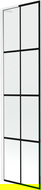 Mexen Next L paravan pentru cadă 1-panou 50 x 150 cm, model negru, alb - 895-050-000-03-77-20