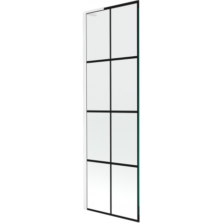Mexen Next L paravan de baie cu 1 panou 60 x 150 cm, model negru, alb - 895-060-000-03-77-20