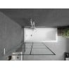 Mexen Next L panou de cadă cu un singur panou 90 x 150 cm, model negru, alb - 895-090-000-03-77-20