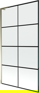 Mexen Next L paravan pentru cadă cu 1 panou 100 x 150 cm, model negru, auriu - 895-100-000-03-77-50