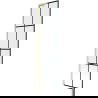 Mexen Next L paravan de baie 1-bată 50 x 150 cm, model negru, auriu periat - 895-050-000-03-77-55