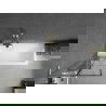 Mexen Next L ecran pentru cadă 1-canat 60 x 150 cm, model negru, auriu periat - 895-060-000-03-77-55