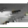 Panou de baie Mexen Next L cu 1 parte, 70 x 150 cm, model negru, auriu periat - 895-070-000-03-77-55