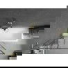 Mexen Next L paravan de cadă 1-panou 90 x 150 cm, model negru, auriu periat - 895-090-000-03-77-55